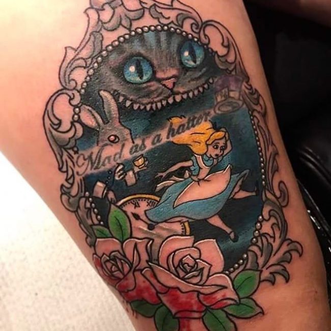 Alice in Wonderland Tattoo (2)