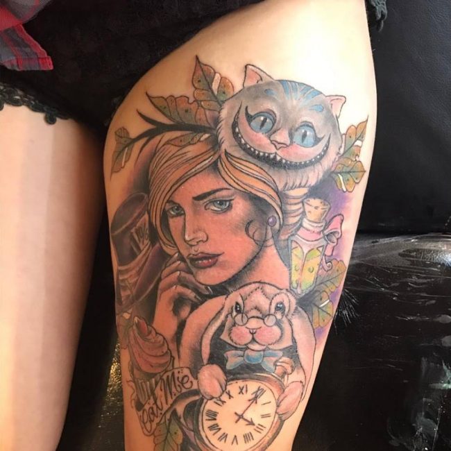 Alice in Wonderland Tattoo (44)
