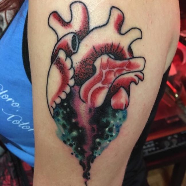 Anatomical Heart Tattoo (20)