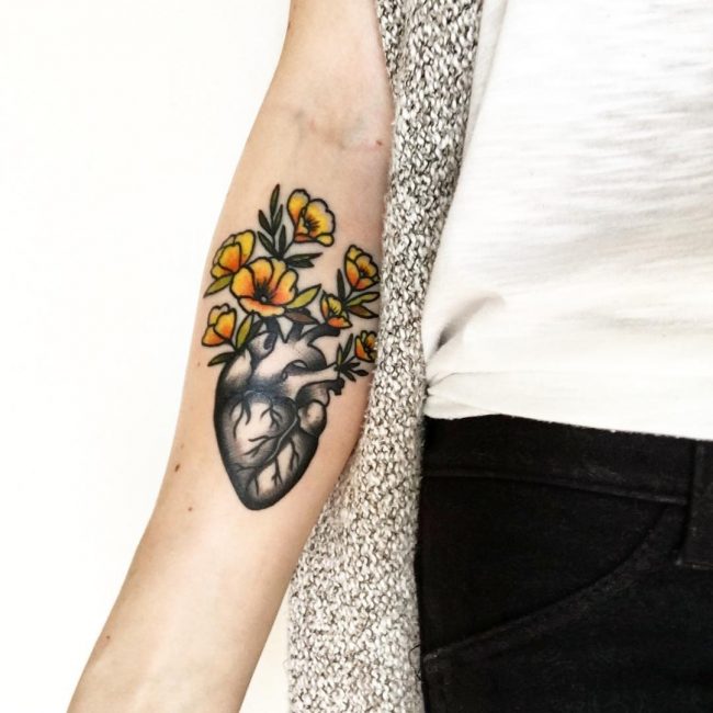 Anatomical Heart Tattoo (24)
