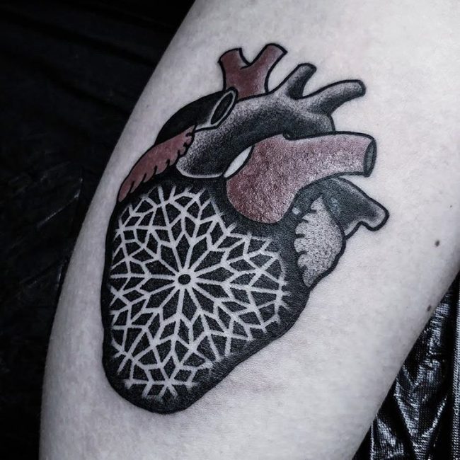 Anatomical Heart Tattoo (3)
