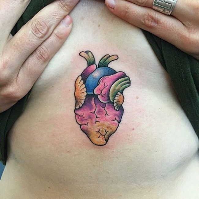 Anatomical Heart Tattoo (44)