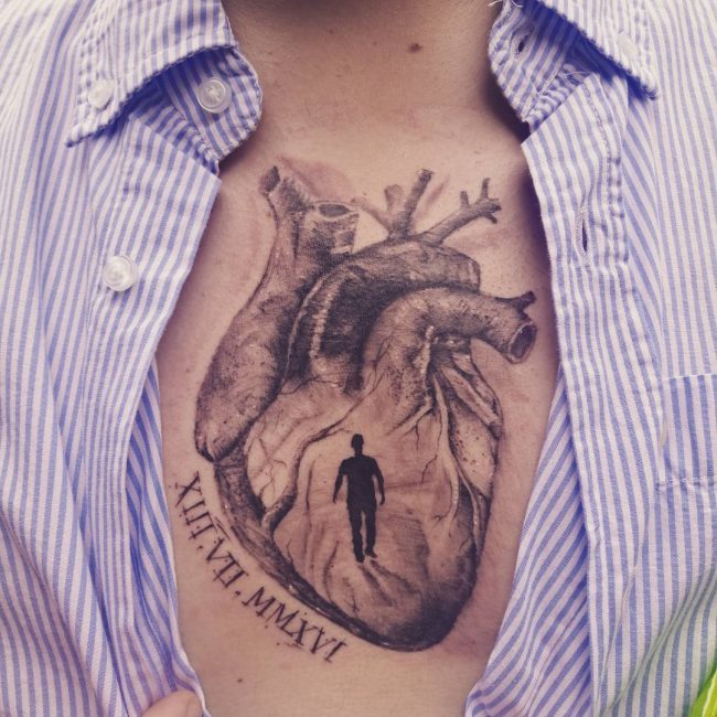 Anatomical Heart Tattoo (6)