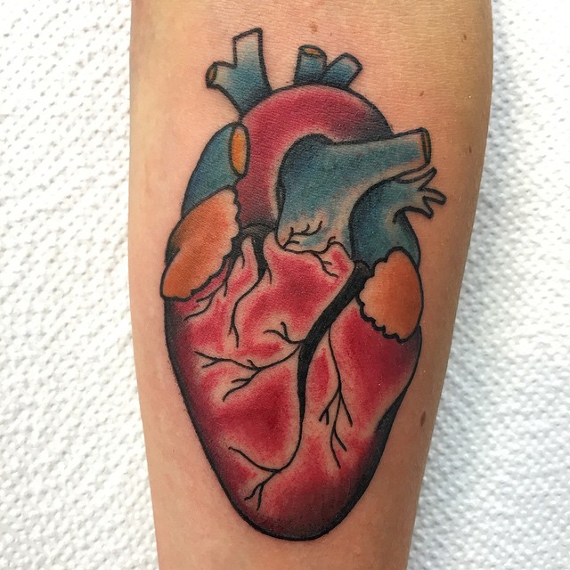 Anatomical Heart Tattoos (27)