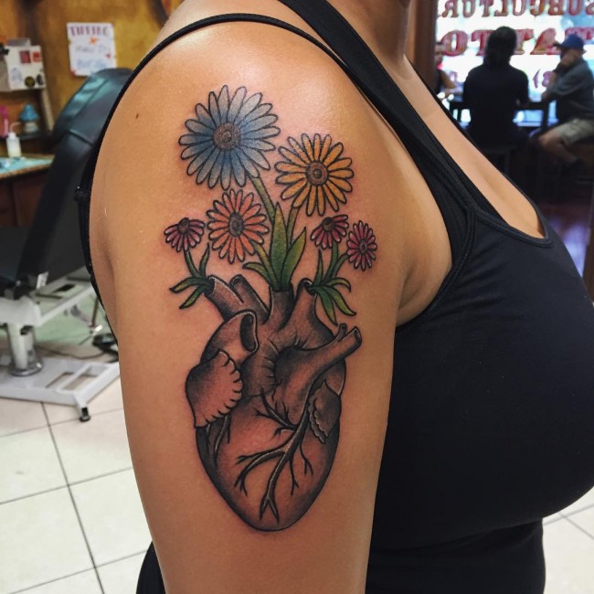 Anatomical Heart Tattoos (30)