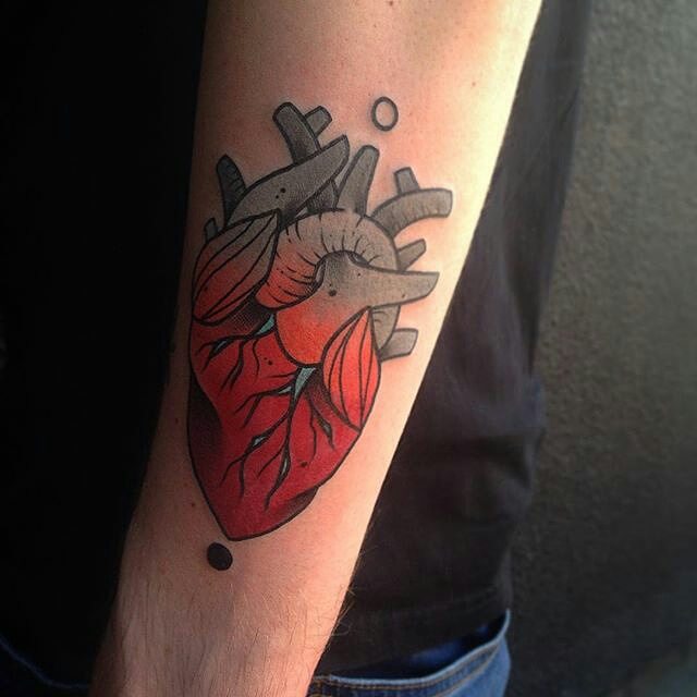 Anatomical Heart Tattoos (33)