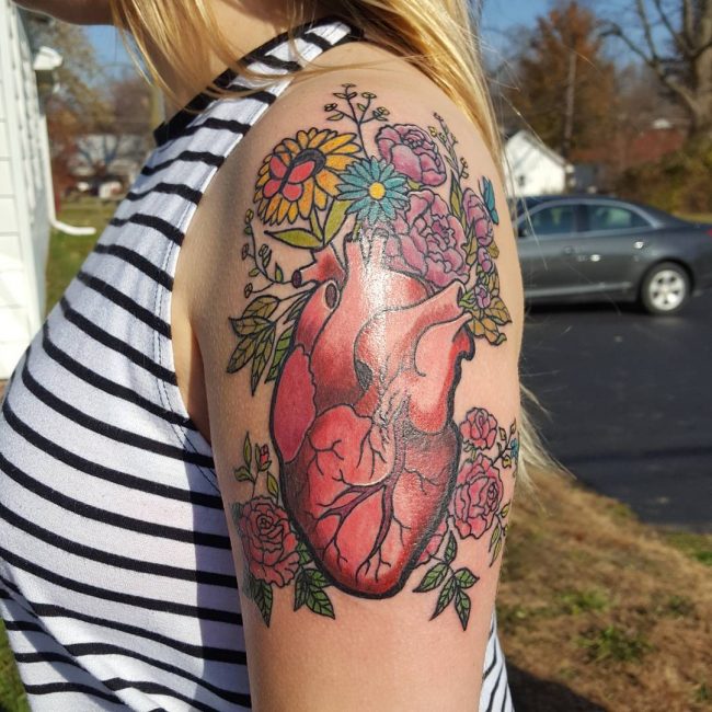 Anatomical Heart Tattoos (36)