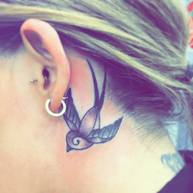 Behind The Ear Tattoo 11