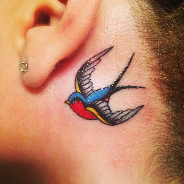 Behind The Ear Tattoo 15