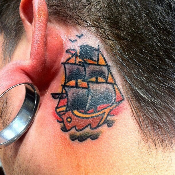 Behind The Ear Tattoo 25