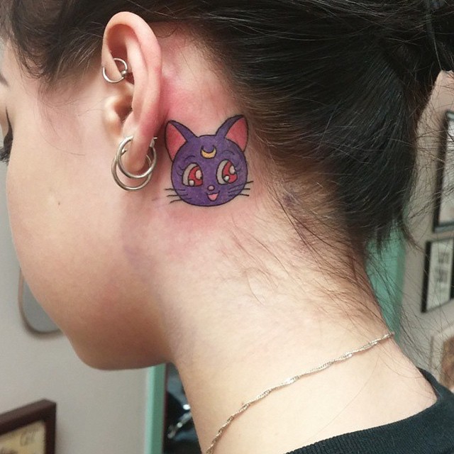 Behind The Ear Tattoo 28