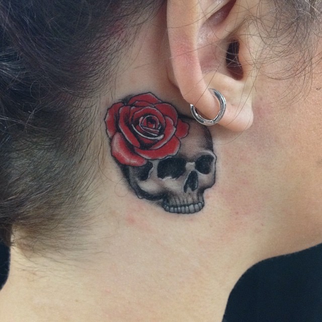 Behind The Ear Tattoo 33