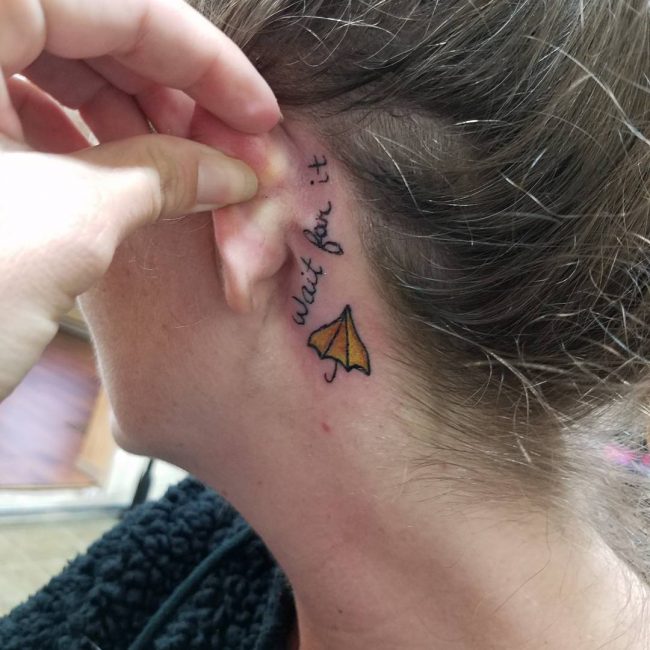 Behind The Ear Tattoo 41