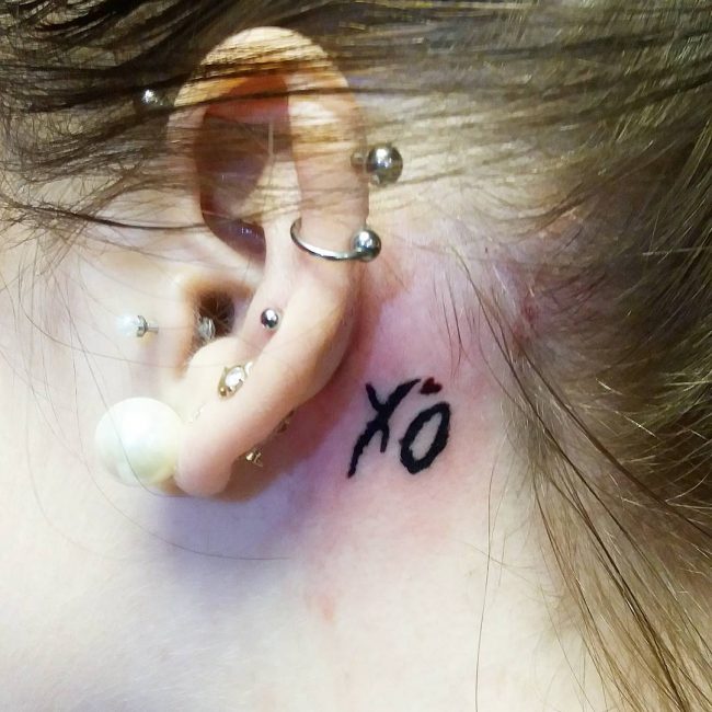 Behind The Ear Tattoo 53