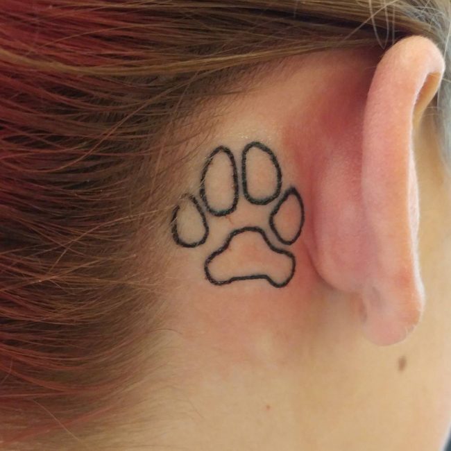 Behind The Ear Tattoo 60