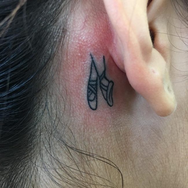 Behind The Ear Tattoo 78